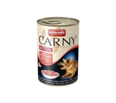 ANIMONDA Carny KITTEN Wołowina i Serca Indyka 400g