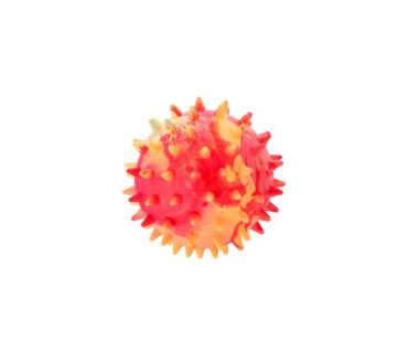 Piłka z kolcami z pełnej gumy 7,5 cm - zabawka zapachowa dla psa