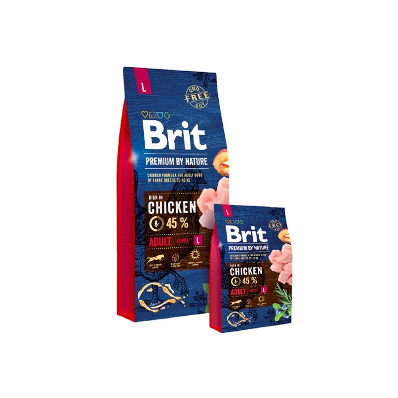 BRIT PREMIUM BY NATURE Z KURCZAKIEM ADULT L