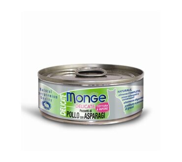 MONGE DELICATE KURCZAK ZE SZPARAGAMI 80G