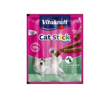 Vitakraft Cat Stick mini z mięsem kaczki i królika - 3 szt. kabanosiki dla kota
