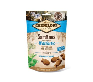 Carnilove Dog Snack Soft Sardines & Wild Garlic - miękka przekąska z sardynkami i czosnkiem - 200g