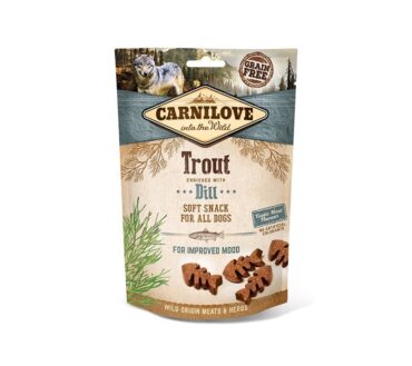 Carnilove Dog Snack Soft Trout & Dill - miękka przekąska z pstrągiem i koprem - 200g