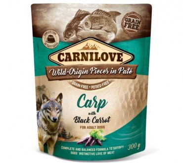 CARNILOVE DOG POUCH CARP&BLACK CARROT 300g