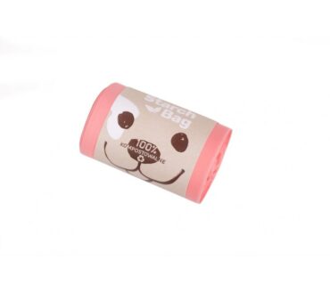 StarchBag - Bio worki na odchody 1szt różowe