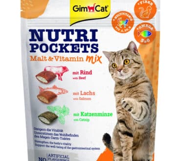 GIMCAT NUTRI POCKETS KOT MALT & VITAMIN MIX 150G