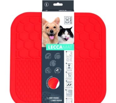 M-Pets Mata do lizania dla zwierząt - czerwona S