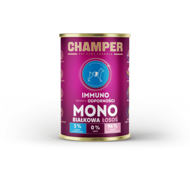 Champer Immuno - Monobiałkowa mokra karma łosoś 400g
