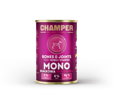 Champer Bones & Joints - Monobiałkowa mokra karma wołowina 400g