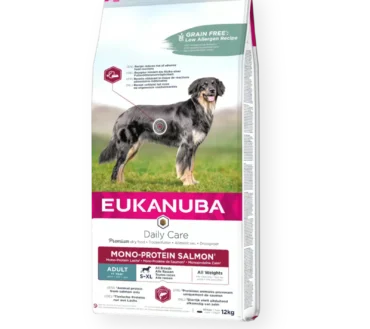 EUKANUBA Daily Care Mono-Protein* dorosłe psy wszystkich ras, łosoś S-XL 12kg