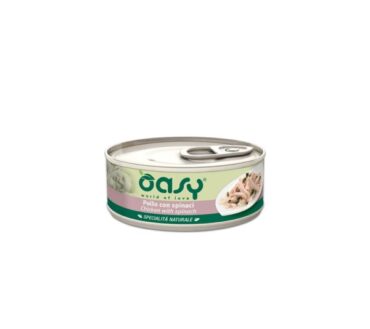 Oasy Kot Natural Puszka Kurczak Ze Szpinak 150g