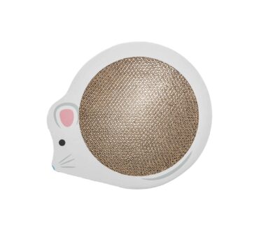 Junior Drapak Kartonowy Dla Kota W Ksztalcie Myszy Bialy 35 25 295 Cm Z Kocimietka