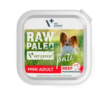 Raw Paleo Pate Mini Adult Beef Mokra Karma Dla Psow Doroslych Wolowina 150g