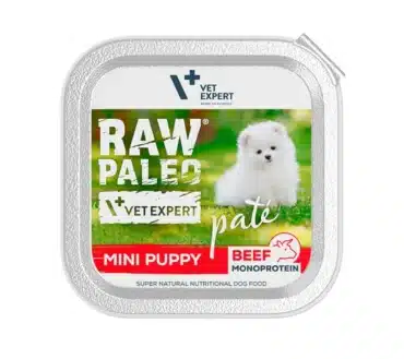 Raw Paleo Pate Mini Puppy Beef Mokra Karma Dla Szczeniat Wolowina 150 G