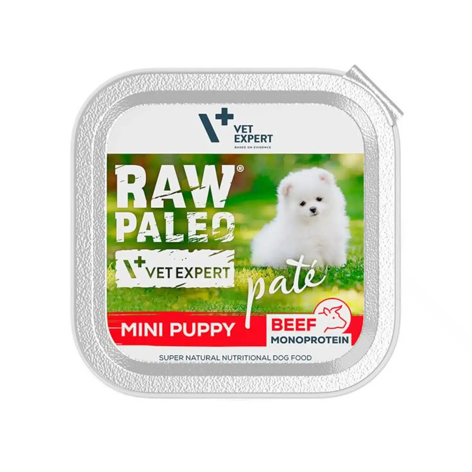 Raw Paleo Pate Mini Puppy Beef Mokra Karma Dla Szczeniat Wolowina 150 G