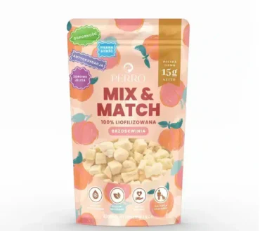 Perro MIX & MATCH Brzoskwinia Przysmaki liofilizowane 15g