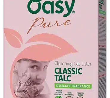 Oasy – Zbrylający żwirek dla kotów  o zapachu Talku 10l.