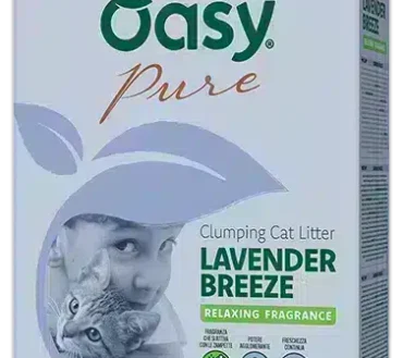 Oasy - Zbrylający żwirek dla kotów - aromat lawendy 10l