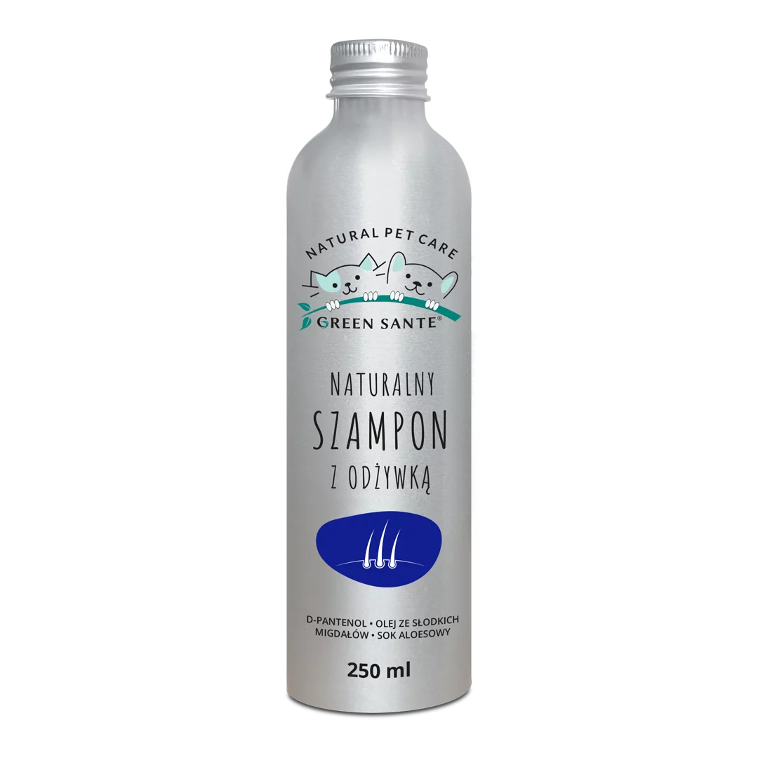 GREEN SANTE® NATURALNY SZAMPON Z ODŻYWKĄ dla psa i kota 250 ml
