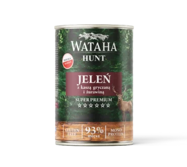 Wataha Hunt Mono Protein Jelen Z Kasza Gryczana 400g