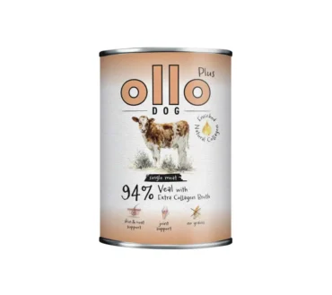 Ollo Plus Karma Mokra Pełnoporcjowa dla psa – Cielęcina 400 g Monobiałkowa