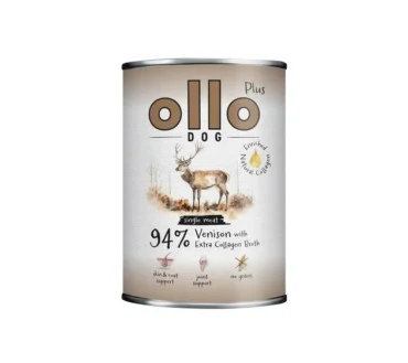 Ollo Plus Karma Mokra Pełnoporcjowa dla psa – Jeleń 400 g Monobiałkowa