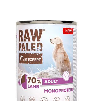 Vet Expert - Raw Paleo Jagnięcina 400g monobiałkowa mokra karma
