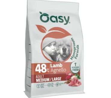 Oasy Monoprotein Adult M/L Jagnięcina 10 kgKg