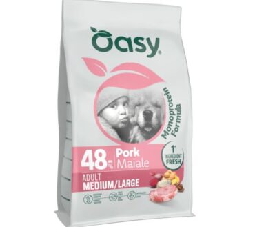 Oasy Monoprotein Adult M/L Wieprzowina 10 kg