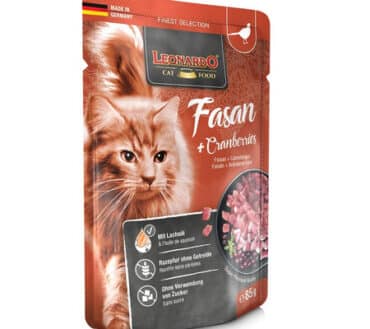 Leonardo Finest Selection Bażant z Żurawiną 85 g – mokra karma dla kotów