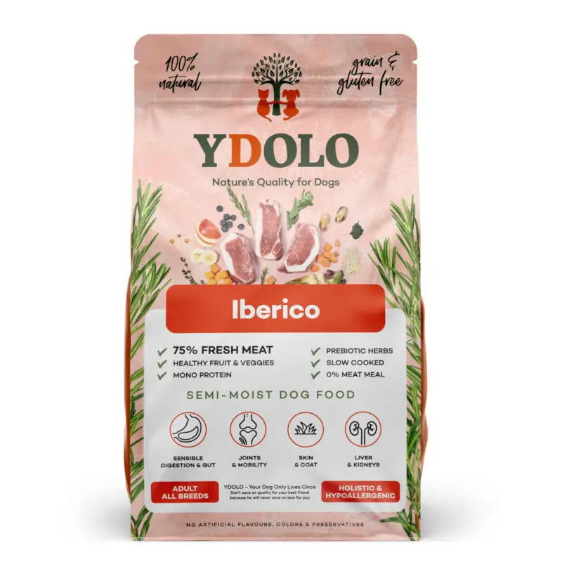 YDOLO Iberico – półwilgotna karma dla psów dorosłych z wieprzowiną 2,5 kg