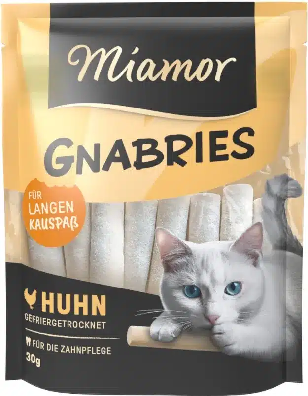 Miamor Gnabries Huhn – chrupiące przysmaki dla kota z kurczakiem 30 g