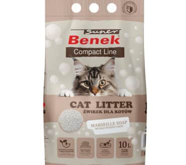 Super Benek Compact Marseille Soap 10 l – zbrylający żwirek dla kota