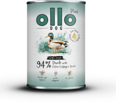 Ollo Plus – 94% Kaczka z dodatkiem bulionu kolagenowego