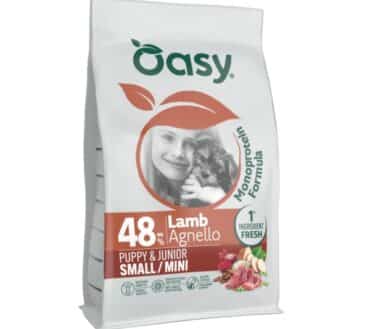 OASY Monoprotein Puppy S/Mini – Jagnięcina 2 kg